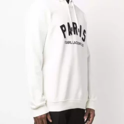 Karl Lagerfeld logo-print drawstring hoodie