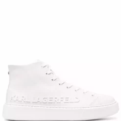 Karl Lagerfeld debossed-logo sneakers