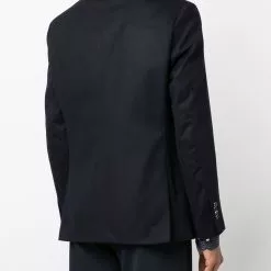 Karl Lagerfeld single-breasted virgin wool-blend blazer