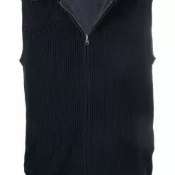 Karl Lagerfeld reversible zip-up hooded gilet