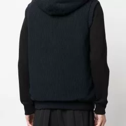 Karl Lagerfeld reversible zip-up hooded gilet