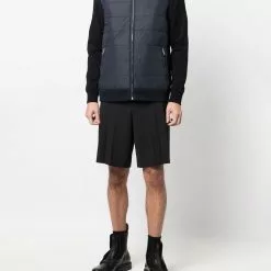 Karl Lagerfeld reversible zip-up hooded gilet