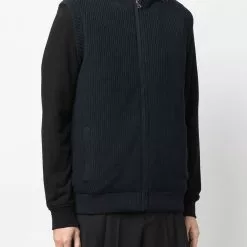 Karl Lagerfeld reversible zip-up hooded gilet