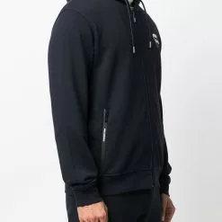 Karl Lagerfeld logo-patch detail hoodie