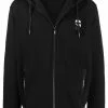 Karl Lagerfeld Ikonik logo-patch zip-up hoodie
