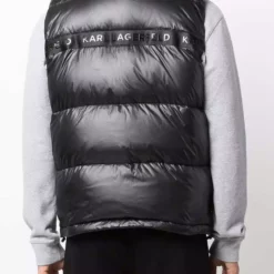 Karl Lagerfeld logo padded gilet
