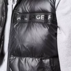 Karl Lagerfeld logo padded gilet