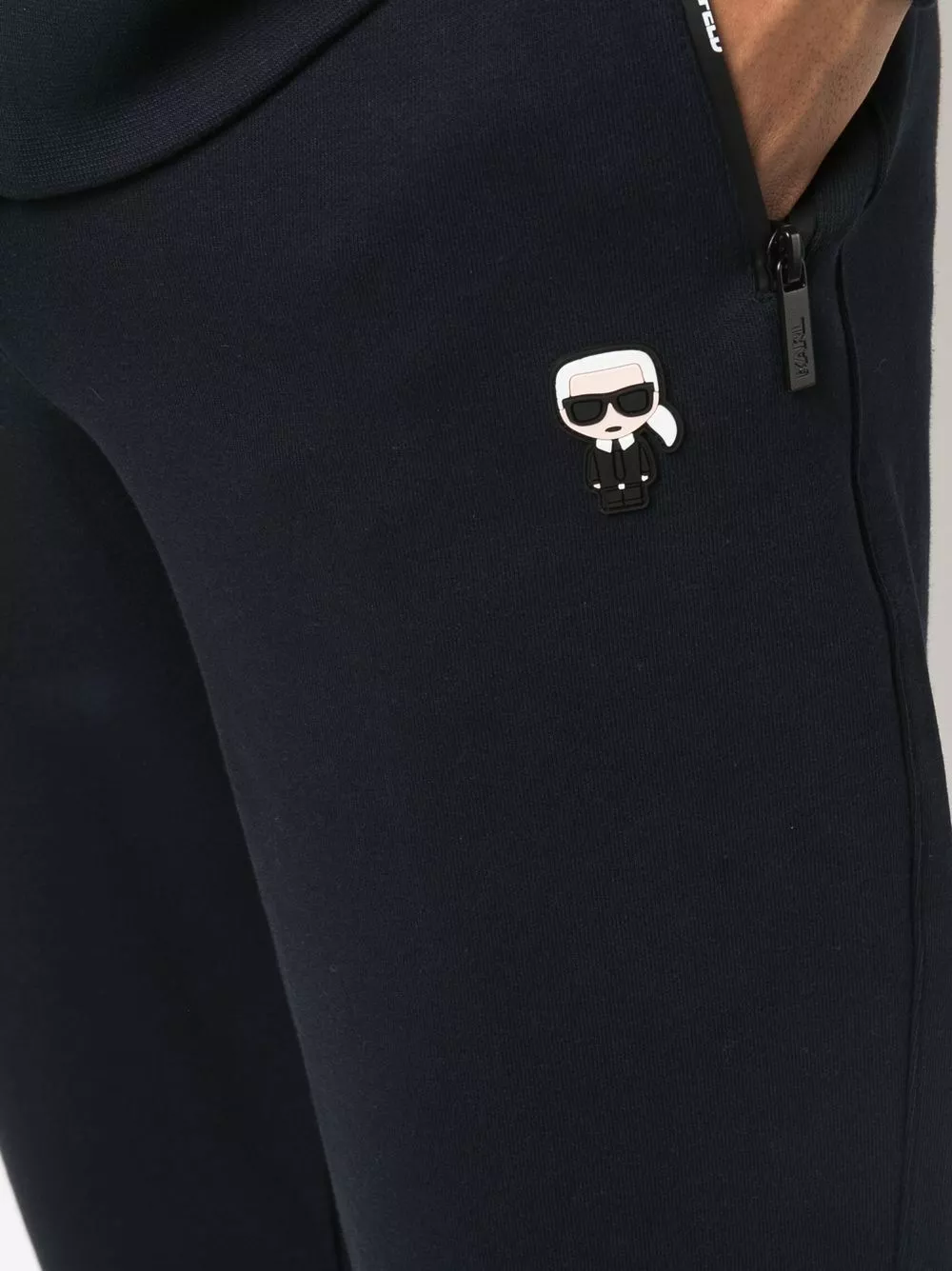 Karl Lagerfeld K/Ikonic cotton track pants