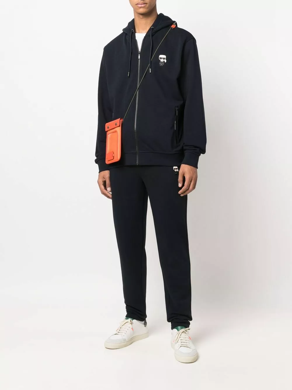 Karl Lagerfeld K/Ikonic cotton track pants