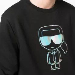 Karl Lagerfeld logo-print long-sleeve sweatshirt