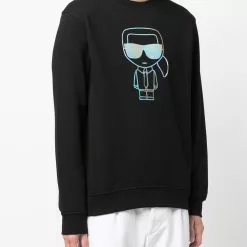 Karl Lagerfeld logo-print long-sleeve sweatshirt