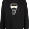 Karl Lagerfeld logo-print long-sleeve sweatshirt