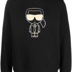Karl Lagerfeld logo-print long-sleeve sweatshirt