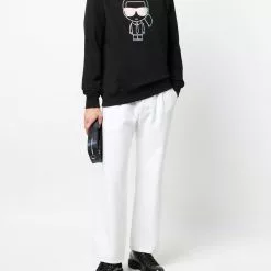 Karl Lagerfeld logo-print long-sleeve sweatshirt