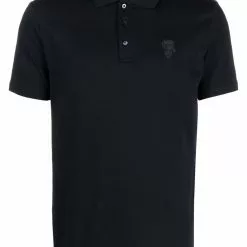 Karl Lagerfeld logo-embroidered cotton polo shirt