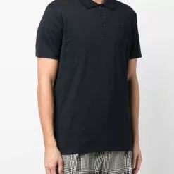 Karl Lagerfeld logo-embroidered cotton polo shirt