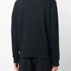 Karl Lagerfeld Ikonik logo-patch zip-up sweatshirt