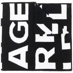 Karl Lagerfeld logo print scarf