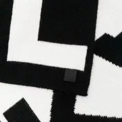 Karl Lagerfeld logo print scarf