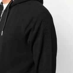 Karl Lagerfeld zipped drawstring hoodie