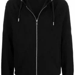 Karl Lagerfeld zipped drawstring hoodie