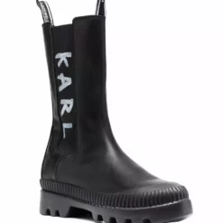 Karl Lagerfeld Chelsea logo ankle boots