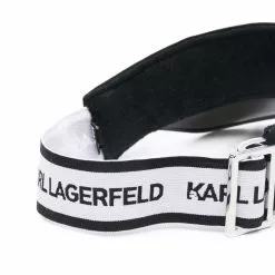 Karl Lagerfeld K/Ikonic logo-plaque visor hat