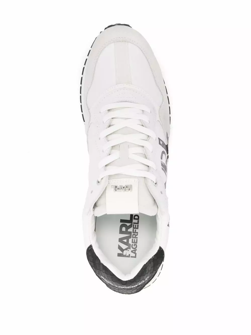 Karl Lagerfeld panelled logo-print sneakers