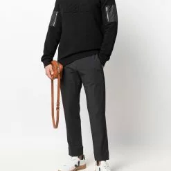 Karl Lagerfeld zip sleeve pocket jumper