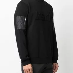 Karl Lagerfeld zip sleeve pocket jumper