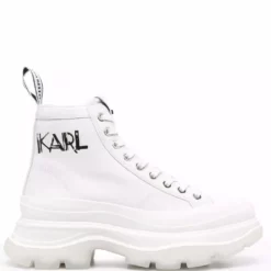 Karl Lagerfeld Luna high-top leather sneakers