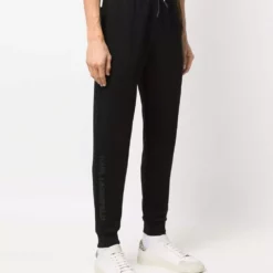 Karl Lagerfeld logo patch track pants
