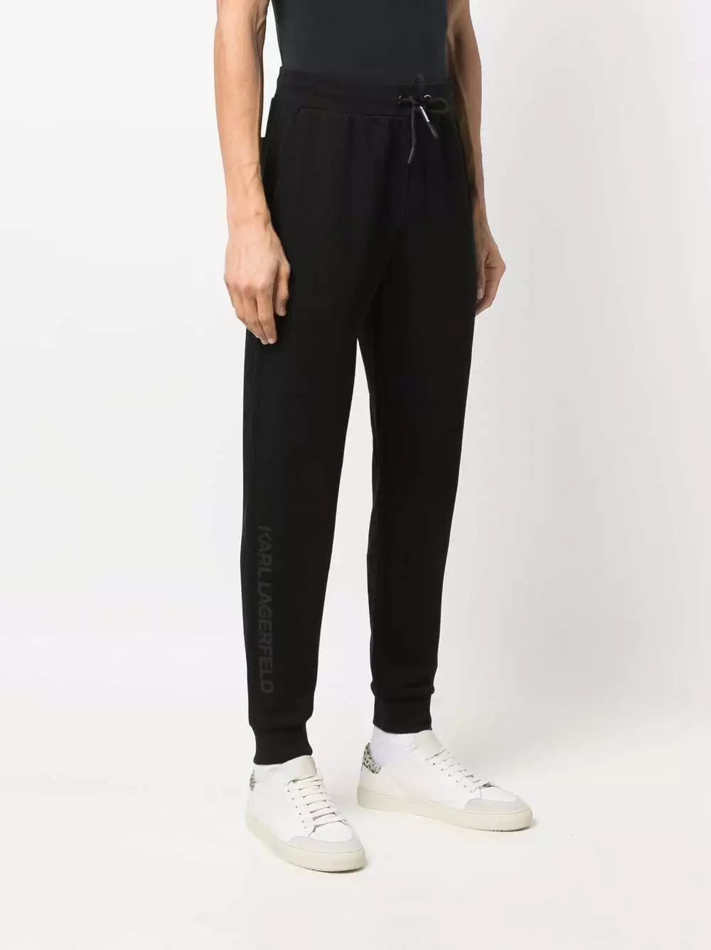 Karl Lagerfeld logo patch track pants